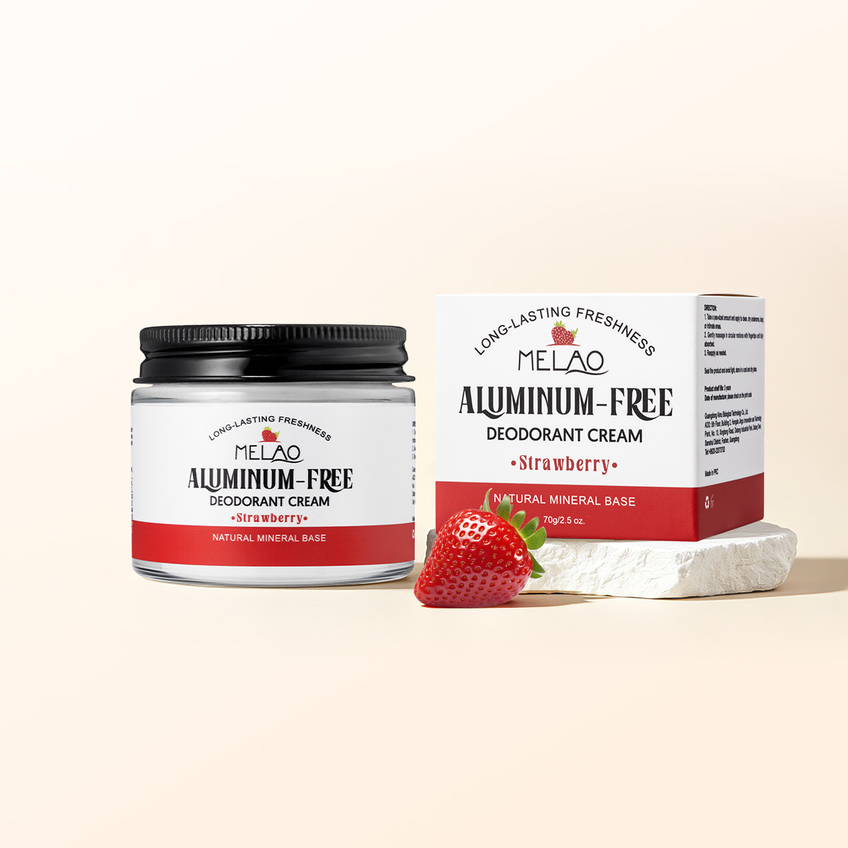 70g Aluminum-Free Deodorant Cream (Strawberry)