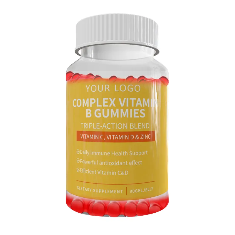 Gomitas de complejo de vitamina B a base de gomitas compuestas de vitamina B Gomitas de vitamina de soporte energético