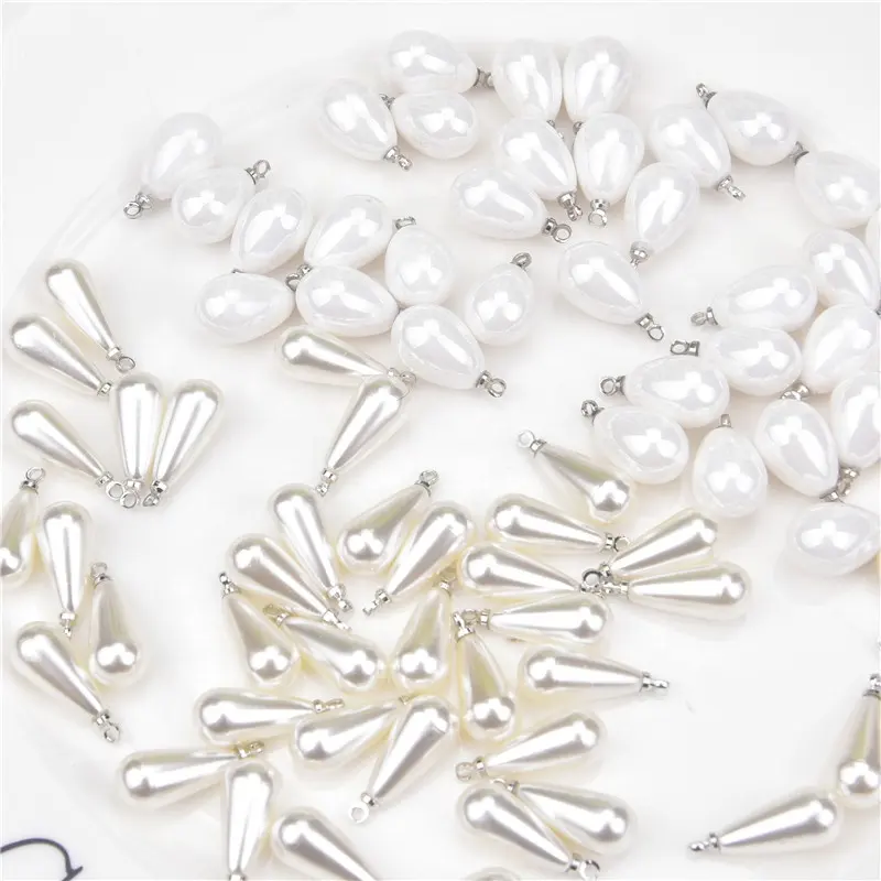 Cuentas colgantes de perlas para el pelo, accesorios de joyería para el pelo, bolsa, decoración de perlas de imitación para ropa, 18mm