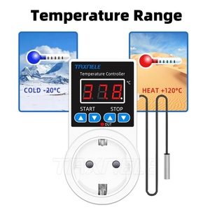 插座恒温器数字温度控制器插座110V 220V NTC传感器探头加热冷却欧盟美国英国插头 - Product Image 2