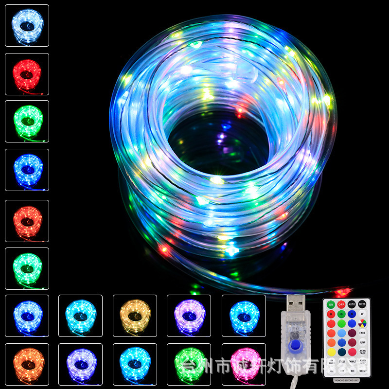 17 m 150 Lámpara USB con control remoto