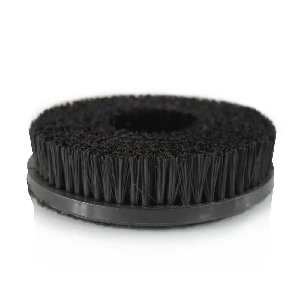 TDFbrush 6" soft nylon bristle cleaning and polishing disc drill pad brush for sofa and mattress