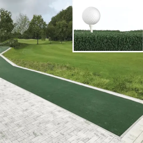 40 mét PP Golf TEE Turf Mat cho Golf lái xe phạm vi thực hành