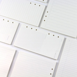 Papel de repuesto para libreta de hojas sueltas, 6 agujeros, A5/A6, Cuenta de mano, línea horizontal interna, páginas interiores personalizadas, cuaderno - Product Image 4