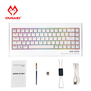BT 3.0 Dual-mode Compact 68 Key Mechanical Gaming <strong>Keyboard</strong> 2021 Hot Sale K68 Rainbow Colors for <strong>IOS</strong> Android Win Usb Desktop RGB - Product Image 2
