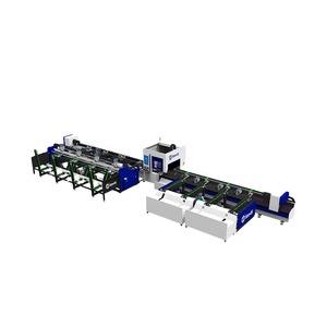 钢结构光纤激光切割机h型钢u型钢型材3卡盘短尾材料激光切管机 - Product Image 1