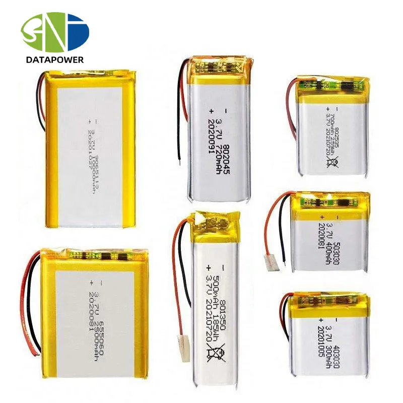 OEM 3.7 v ricaricabili batterie ai polimeri di ioni di litio 10000mah 5000mah 850mah 2300mah 20000mah 501848 3.7 v batteria Lipo agli ioni di litio 37