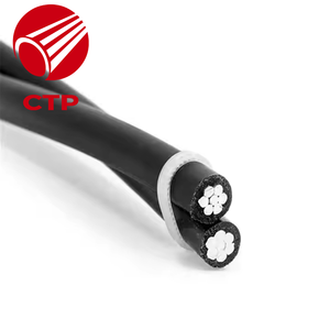 2x16mm2 bükülmüş alüminyum kablo güç istasyonu güç iletim XLPE yalıtım PVC tek çekirdekli 16A 30A anma ABC güç kabloları - Product Image 2