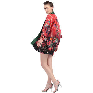 Custom Designs Photos logo Made Cardigan <strong>Kimono</strong> Robes Women - Product Image 3