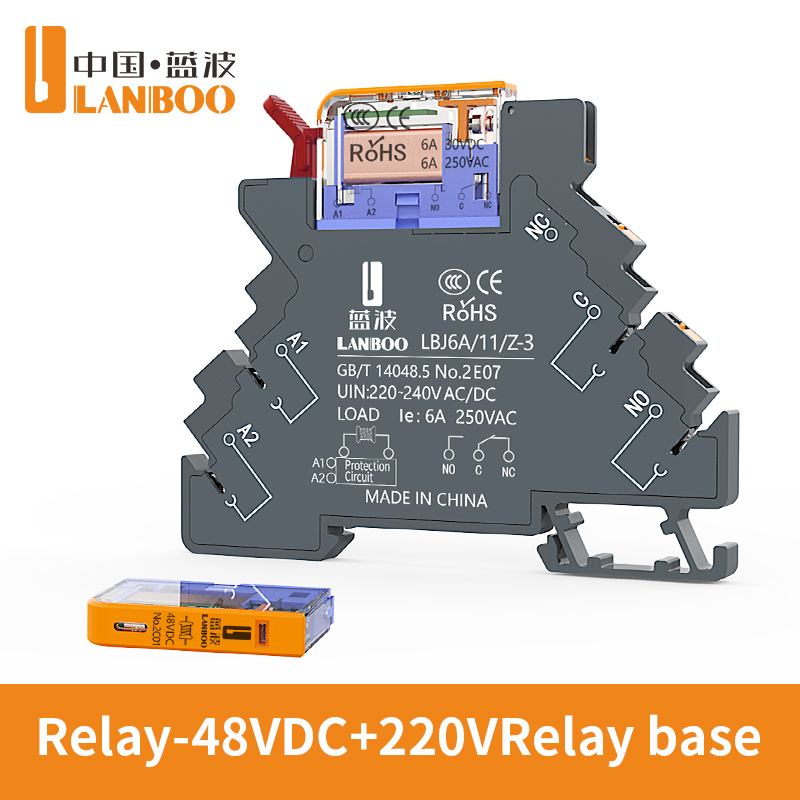 Prise relais DC24 V + AC220V