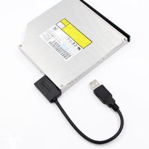 OEM Großhandel Super Speed USB 2.0 Laptop Optisches Laufwerk Adapter USB SATA Festplatte Datenkabel PVC Braid USB 3.0 Lager verfügbar - Product Image 2