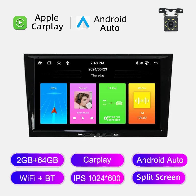 8 Inch Opel Black 2+64GB+Cam