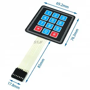 1*2 3 4 5 Tasten knopf Membran schalter 3*4 4 X5 Matrix Array Tastatur 1 X6 Tastatur mit LED-Bedienfeld Pad DIY Kit für Arduino