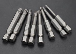 Fabrika fiyat OEM yüksek kalite 1/4 "Hex Shank S2 çelik manyetik güvenlik sabotaj geçirmez yıldız 6 nokta tornavida kiti araçları - Product Image 6