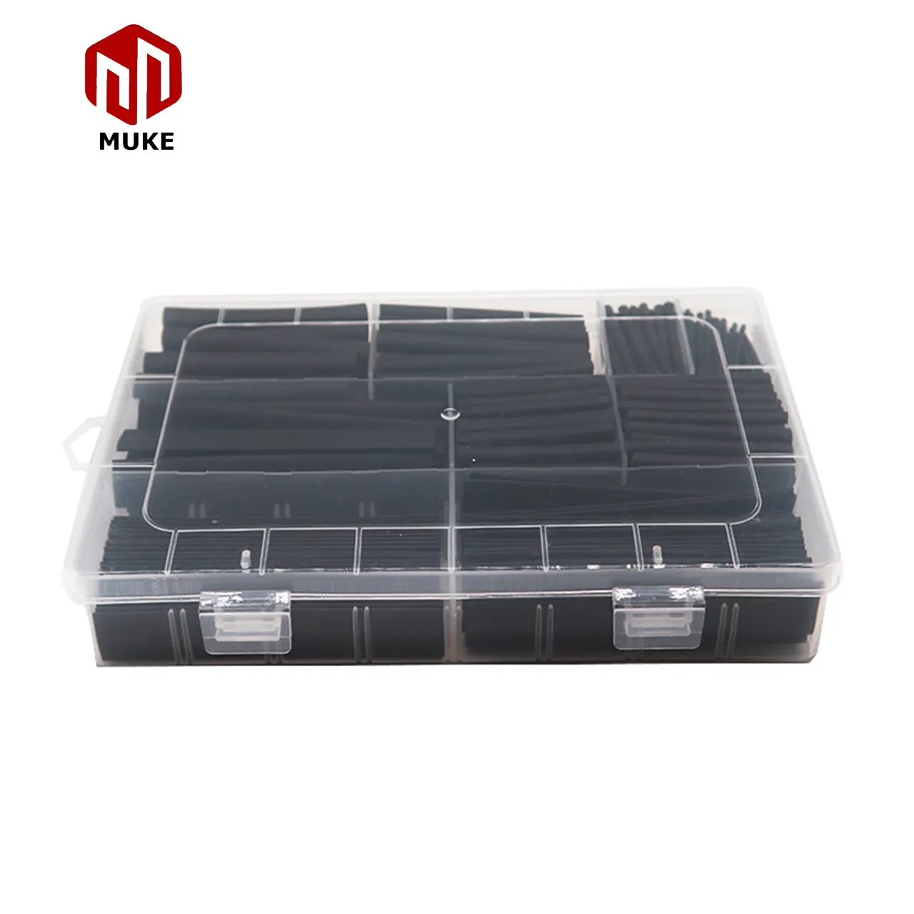 385PCS nhiệt co Ống kit nhiệt co lại ống dây bọc, tỷ lệ 2:1 cáp điện tay áo loại với lưu trữ trường hợp