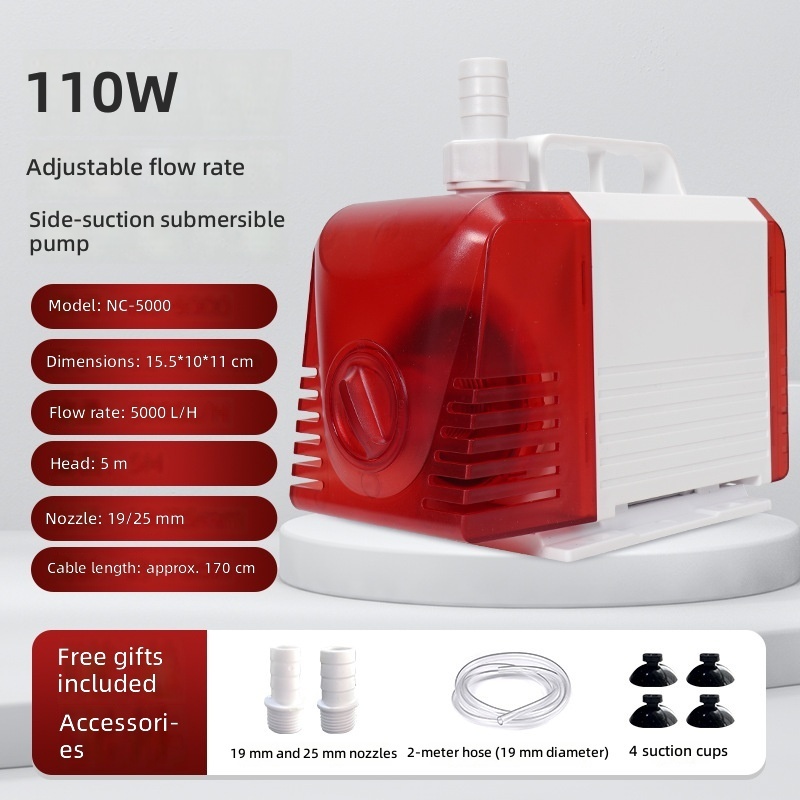Pompe submersible à aspiration latérale à débit réglable 110W 19mm beef ten