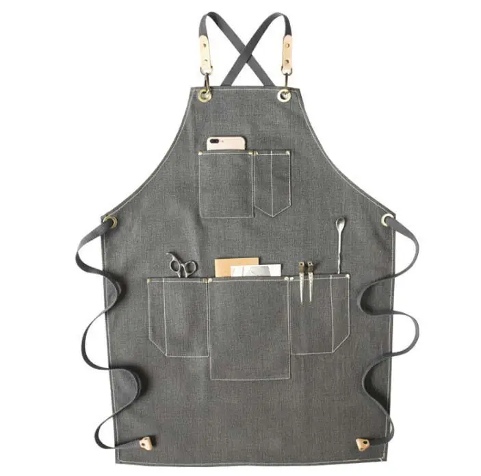Barber hairdresser masseur tools apron leather accessories special for cross hair salon