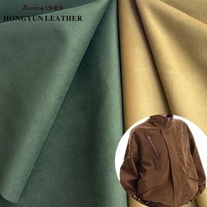 Hongyun hy07g Đa Màu Sắc Trọng Lượng Nhẹ Mềm Sợi Nhuộm Da Lộn Dệt Ủng Hộ Thoáng Khí 100% Polyester 320gsm Tùy Chỉnh Màu Sắc Quần Áo - Product Image 1