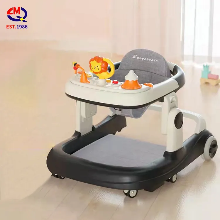 Günstige Multifunktions 4 in 1 Push mit Roller Walker Musik Baby Walker mit Rädern und Sitz Baby Walker