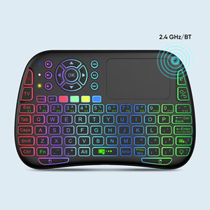Mini teclado portátil inalámbrico con conexión de 2,4 GHz, aprendizaje IR, función de búsqueda por voz de Google, teclados M9, precio de fábrica