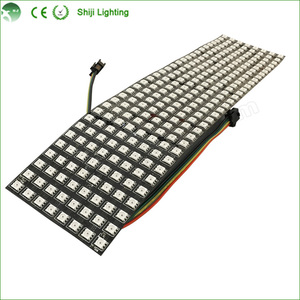 APA102C светодиодная цифровая панель матричный гибкий экран 8*32 5050 RGB 5 В светодиодный модуль индивидуально адресуемые пиксели
