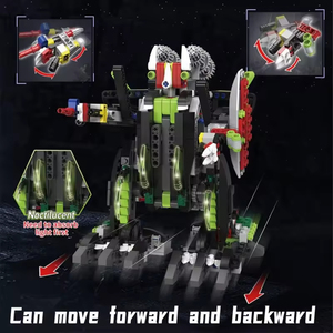 Neues Design Diy Programmier bare Bausteine Set 2.4g Fernbedienung Walking Dinosaur Robot Toy - Product Image 3
