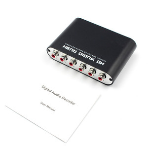 DECODIFICADOR DE SONIDO ENVOLVENTE DIGITAL DE 5,1 CH 5,1 Convertidor analógico amplificador con adaptador de corriente y cable óptico - Product Image 5