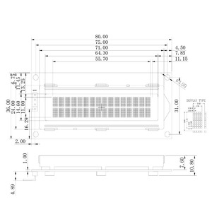 Custom 1602 Character <strong>LCD</strong> <strong>Display</strong> Screen with <strong>I2C</strong> Interface 2.5 Inch STN <strong>Display</strong> - Product Image 5