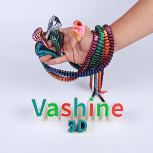 Vashine <span class=keywords><strong>3D</strong></span> in rắn hổ mang rắn đầy màu sắc PLA <span class=keywords><strong>3D</strong></span> máy in linh hoạt pha lê đồ chơi động vật hành động hình rắn trẻ em toi trang trí - Product Image 4