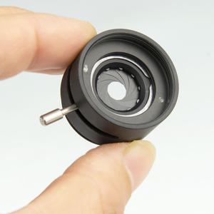 Ayarlanabilir diyafram Iris diyafram C montaj CS montaj 1-12mm mikroskop kamera Lens adaptörü halka modülü kondenser fotoğraf - Product Image 6