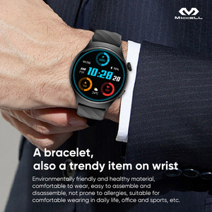1,43 ''Großbild-Smartwatch mit BT-Anruf Herzfrequenz-Schlaf-Minispiele Mehrere Sport modi Smartwatch für Mobiltelefone - Product Image 3