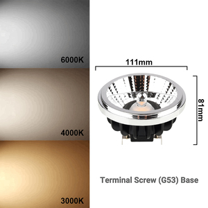 15w 18w Gu10 AR111 Led ampul COB Downlight gx53 lamba AC/DC 12v 220V kısılabilir spot - Product Image 5