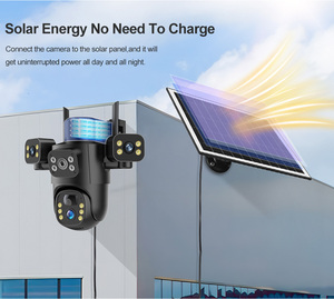 Rscamcom Eseecloud 12mp 4g Simカード3レンズソーラーワイヤレスカメラ屋外Cctv Ptz監視防犯カメラソーラー - Product Image 3