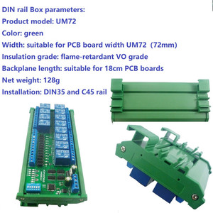 12ch Digital <strong>Input</strong> <strong>Output</strong> UART RS485 Relay Module <strong>Modbus</strong> RTU DIN35 C45 Rail Box for PLC PTZ LED Motor Machine control N4D8C12