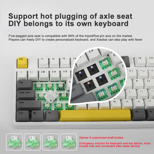 Ajazz AK873 <strong>Keyboard</strong> Hot Swappable 87 Keys 5.0/2.4G Wireless/ Type-C Wired RGB Backlit <strong>Keyboard</strong> Gamer Mechanical <strong>Keyboard</strong> - Product Image 4