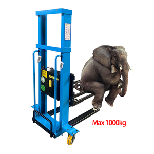 Electric Truck Mounted Forklift <strong>Automatic</strong> up and Down <strong>Loading</strong> and <strong>Unloading</strong> Artifact Portable Small Climbing Carrier Stacker 1 t - Product Image 2
