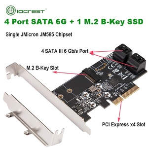 PCIe X4ถึง4พอร์ต SATA III 6G SSD HDD Controller และ M.2 B Key 2242อะแดปเตอร์ขยาย Ngff JMB 585ชิปสำหรับโซลูชันการจัดเก็บ - Product Image 2
