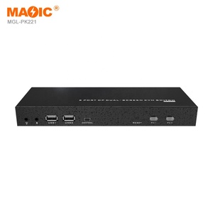 4K 60Hz DP Pantalla dual Kvm Switch Monitor dual KVM DP Switch 2 en 2 salidas Interruptor de video para computadora portátil Pantalla TV - Product Image 2