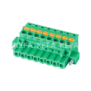 Bloque de terminales enchufable con agujeros de tornillo, resorte de contacto enchufable, KF2EDGKDAM-5.0/5,08, 5,08mm, 5mm - Product Image 1
