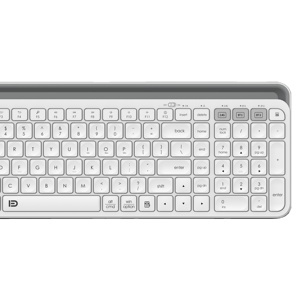 FD K912T Teclado inalámbrico multidispositivo con retroiluminación LED Compatible con Windows macOS PadOS Android Chrome OS BT5.0 Compact para PC - Product Image 5