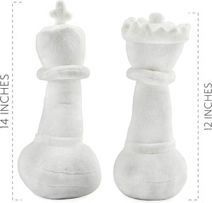 Factory Custom <strong>Plush</strong> Chess Pieces King and <strong>Queen</strong> Stuffed Toy Chess Game Figures - Product Image 3