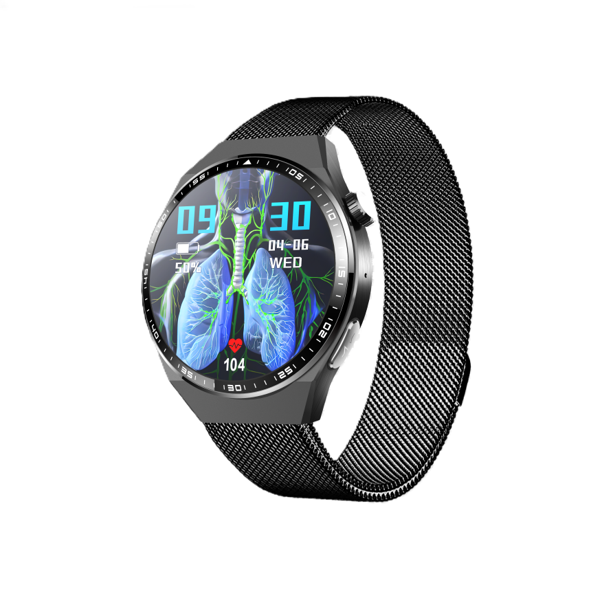 Bracelet milanais en acier noir