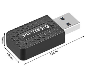 Adattatore wifi usb Dual Band 400Mbps per pc 2.4GHz 5GHz WiFi con Antenna PC Mini Computer ricevitore scheda di rete adattatore wireless - Product Image 1