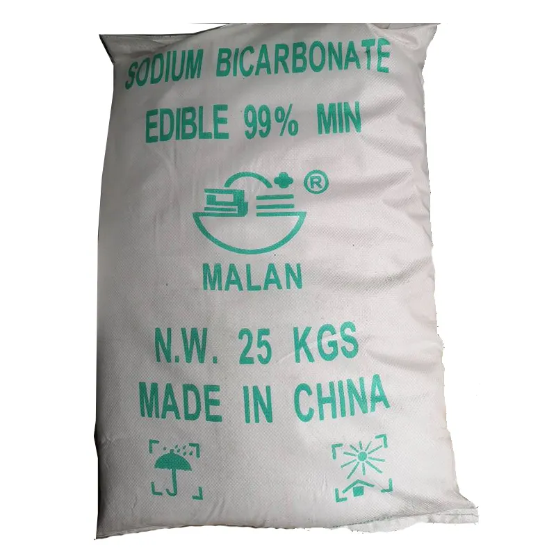 कैस नं. 144-55-8 मालन ब्रांड सोडियम बाइकार्बोनेट फूड ग्रेड 99% मिनट 25 किलो