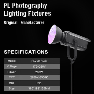 200W LED RGB Video <strong>Light</strong> APP Control 2700-6500K CRI&gt;95Ra 14 <strong>FX</strong> Lighting Mode for Photo Studio Video Lighting - Product Image 2