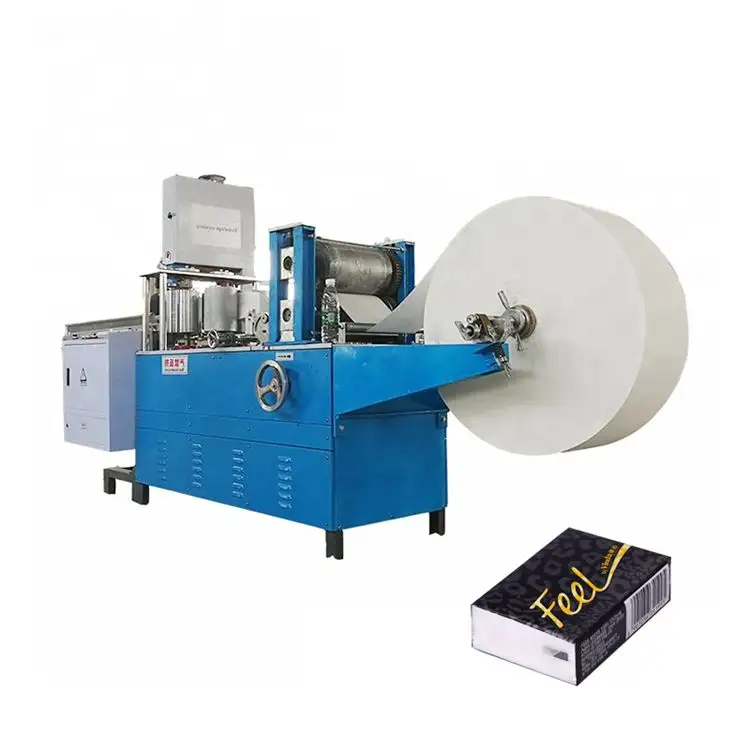 Pequeña empresa V N M servilleta plegable máquina de fabricación de papel tisú con sistema de contador automático