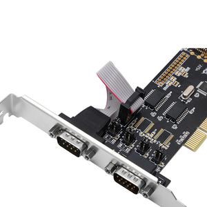 Customized 2-Port RS232 Serial Port Expansion <strong>PCI</strong> Dual 9-Pin COM Card Multi Serial Port Expansion Card for Computer Made Copper - Product Image 2