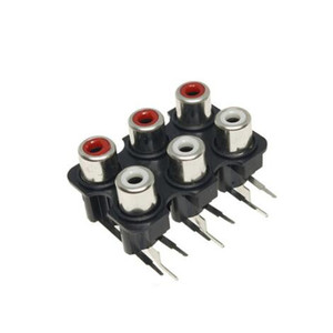 Conector de entrada de Audio estéreo, amplificador de 2/4/6 vías RCA hembra AV, interfaz de señal de 2/4/6 agujeros - Product Image 5