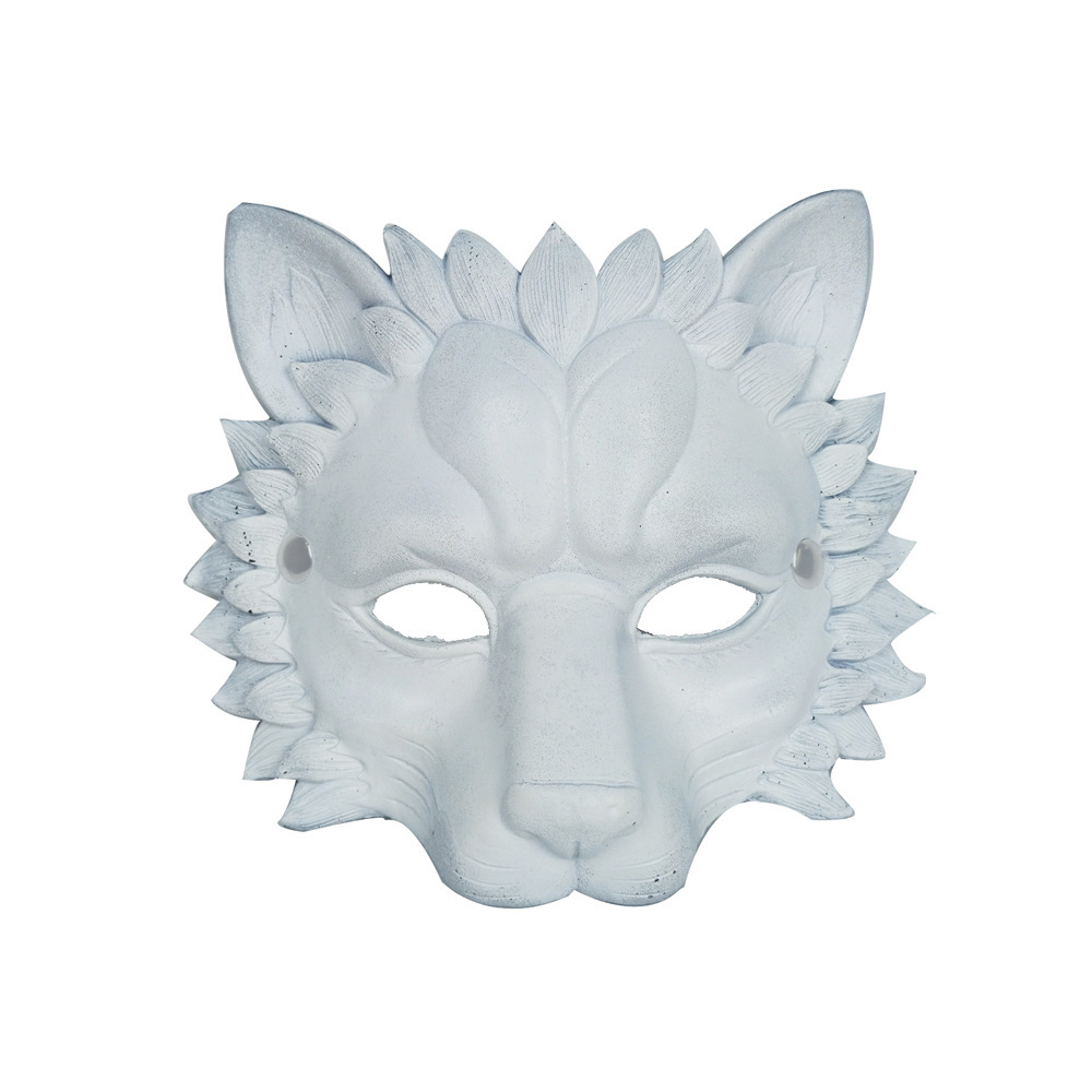 Maschera da leone bianco