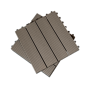 Chất lượng cao WPC decking tầng 22mm DIY ngoài trời sàn gạch cho Patio lồng vào nhau sàn gạch cho sân vườn - Product Image 3